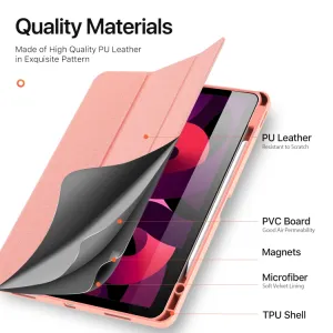 DUX DOMO Zaklápacie puzdro pre Apple iPad Air 13 2026 / 2025 / 2024 ružové