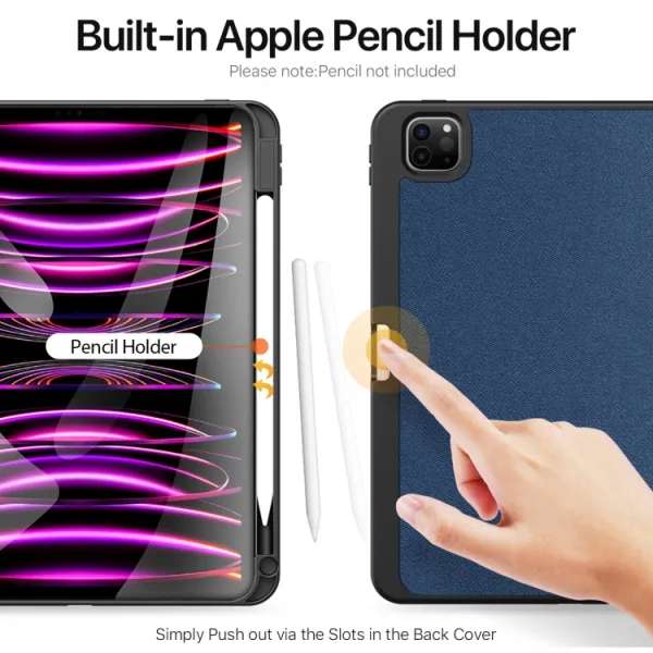 DUX DOMO Zaklápacie puzdro pre Apple iPad Pro 11 2024 / M5 2025 modré