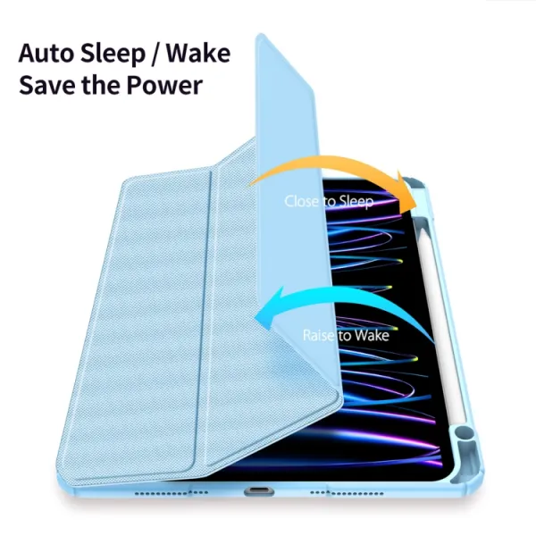 DUX TOBY Flipové puzdro pre Apple iPad Pro 11 2024 / M5 2025 modré