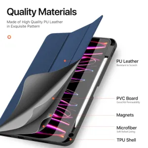 DUX DOMO Zaklápacie puzdro pre Apple iPad Pro 11 2024 / M5 2025 modré