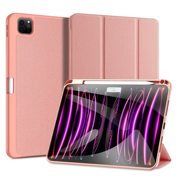 DUX DOMO Zaklápacie puzdro pre Apple iPad Pro 11 2024 / M5 2025 ružové