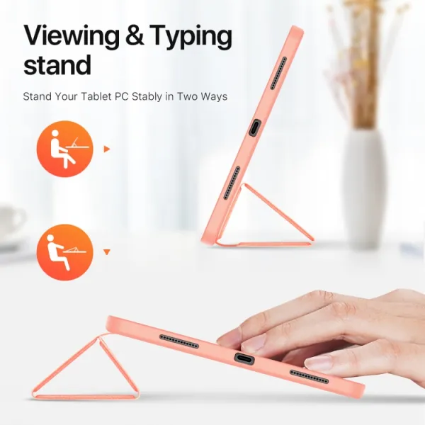 DUX DOMO Zaklápacie puzdro pre Apple iPad Pro 13 2024 / M5 2025 ružové