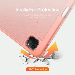 DUX DOMO Zaklápacie puzdro pre Apple iPad Pro 13 2024 / M5 2025 ružové