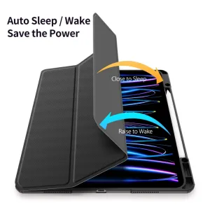DUX TOBY Flipové puzdro pre Apple iPad Pro 13 2024 / M5 2025 čierne
