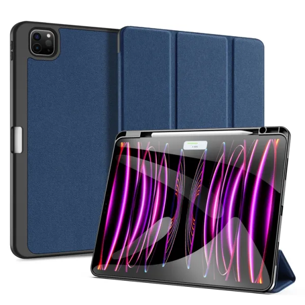 DUX DOMO Zaklápacie puzdro pre Apple iPad Pro 13 2024 / M5 2025 modré