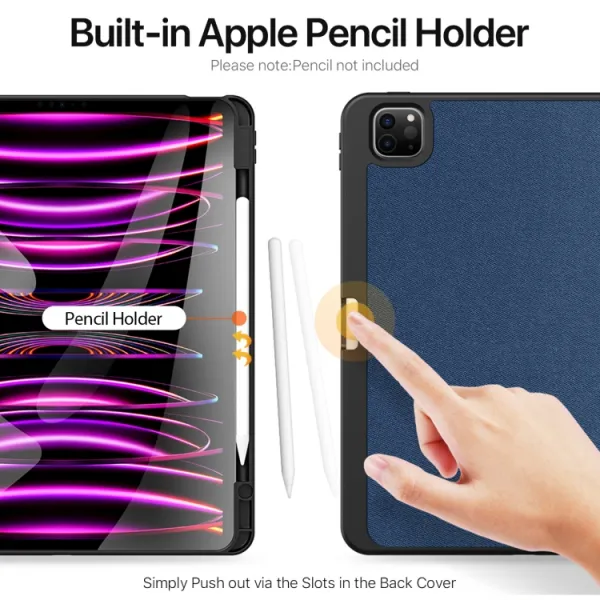 DUX DOMO Zaklápacie puzdro pre Apple iPad Pro 13 2024 / M5 2025 modré