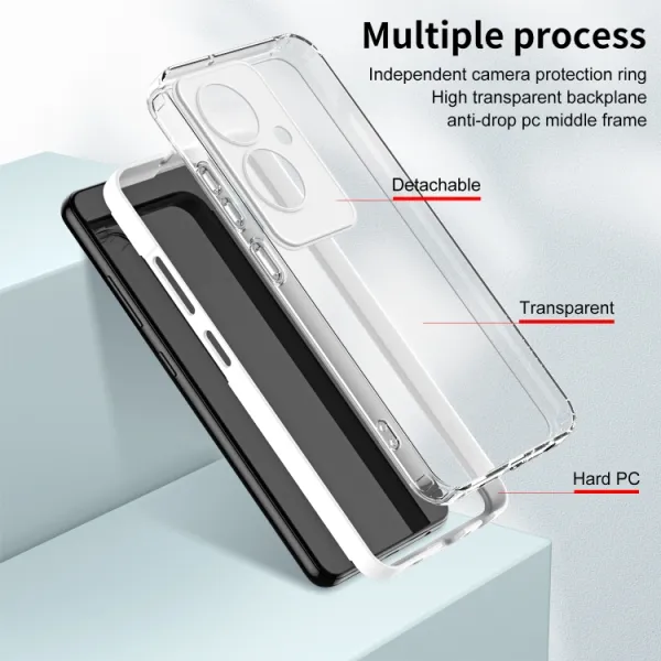 CRYSTAL Ochranný obal pre Oppo Reno11 F 5G biely