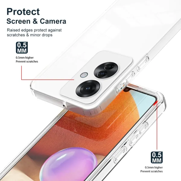 CRYSTAL Ochranný obal pre Oppo Reno11 F 5G biely