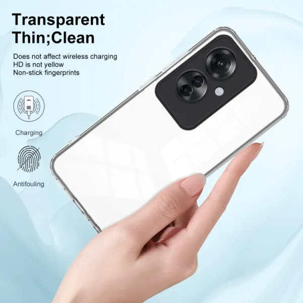 CRYSTAL Ochranný obal pre Oppo Reno11 F 5G čierny