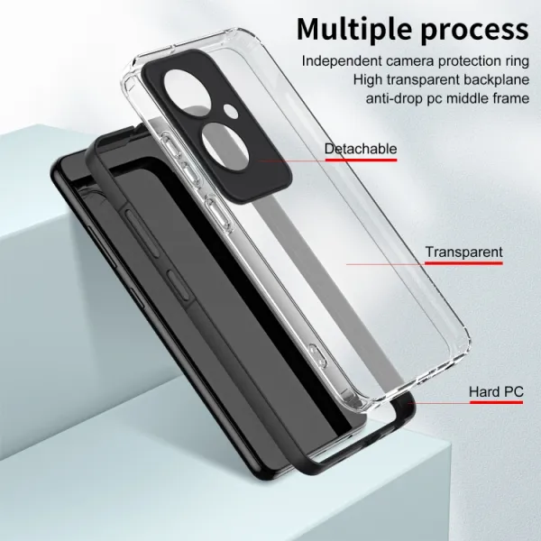 CRYSTAL Ochranný obal pre Oppo Reno11 F 5G čierny