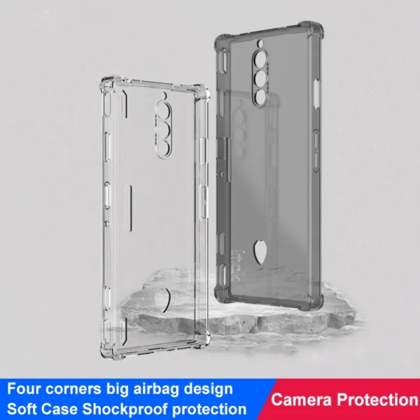 IMAK Ochranný silikónový obal pre Nubia Redmagic 8 Pro čierny