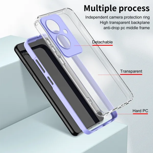 CRYSTAL Ochranný obal pre Oppo Reno11 F 5G fialový