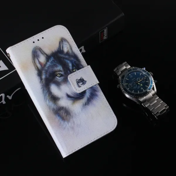 ART Peňaženkový kryt pre Infinix Hot 40 / Hot 40 Pro WOLF