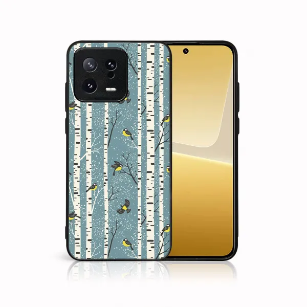 MY ART Kryt s vianočným dizajnom Xiaomi 13 BIRCH (072)