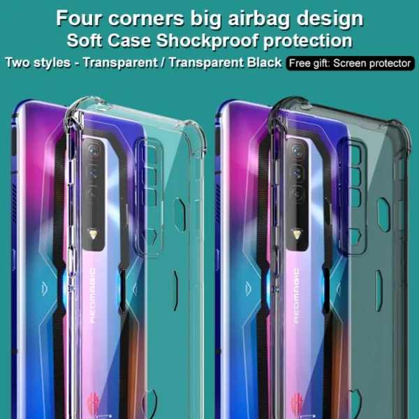 IMAK Ochranný silikónový obal pre Nubia Redmagic 7 čierny
