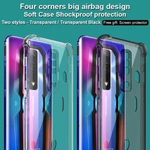 IMAK Ochranný silikónový obal pre Nubia Redmagic 7 čierny