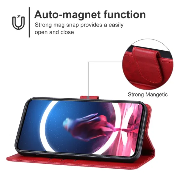 SMOOTH Peňaženkové puzdro pre Nubia Redmagic 8 Pro červené