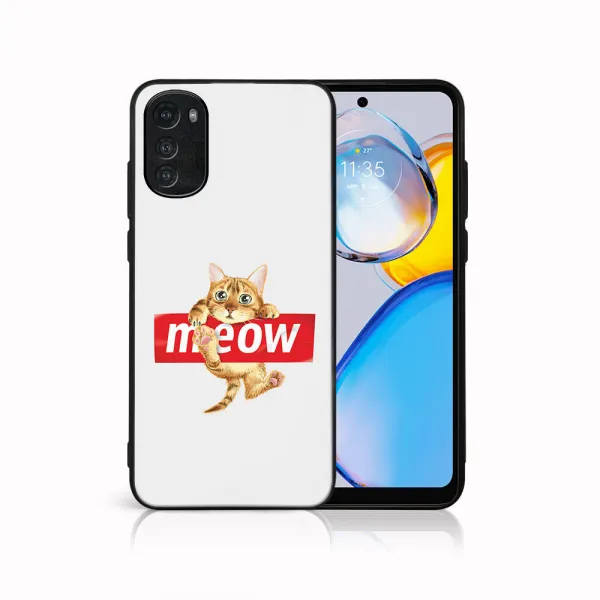 MY ART Ochranný kryt pre Motorola Moto E32 / E32s MEOW (183)