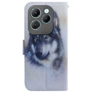 ART Peňaženkový kryt pre Infinix Hot 40 / Hot 40 Pro WOLF