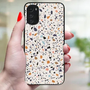 MY ART Ochranný kryt pre Motorola Moto E32 / E32s BEIGE TERRAZZO (162)