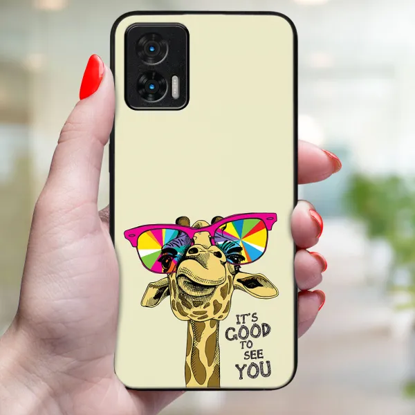 MY ART Ochranný kryt pre Motorola Edge 30 Neo GIRAFFE (180)