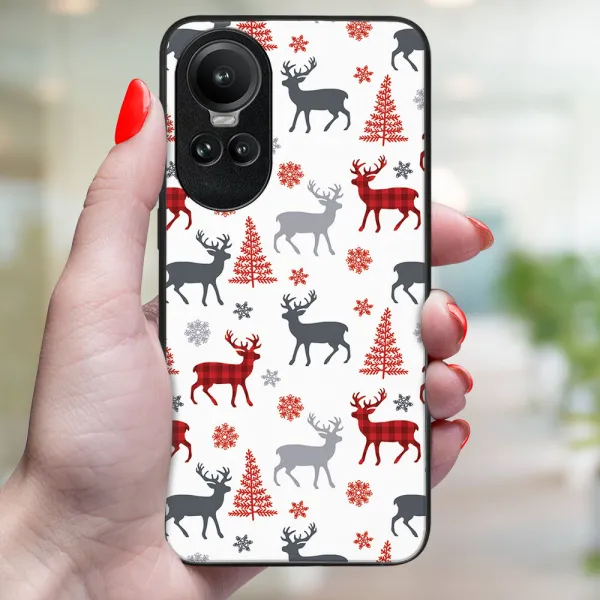 MY ART Kryt s vianočným dizajnom Oppo Reno10 5G / Reno 10 Pro 5G DEER (068)