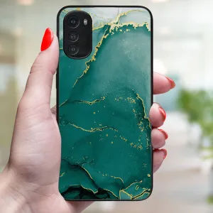 MY ART Ochranný kryt pre Motorola Moto E32 / E32s GREEN MARBLE (145)