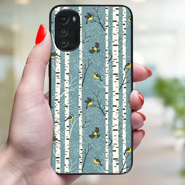 MY ART Kryt s vianočným dizajnom Motorola Moto E32 / E32s BIRCH (072)