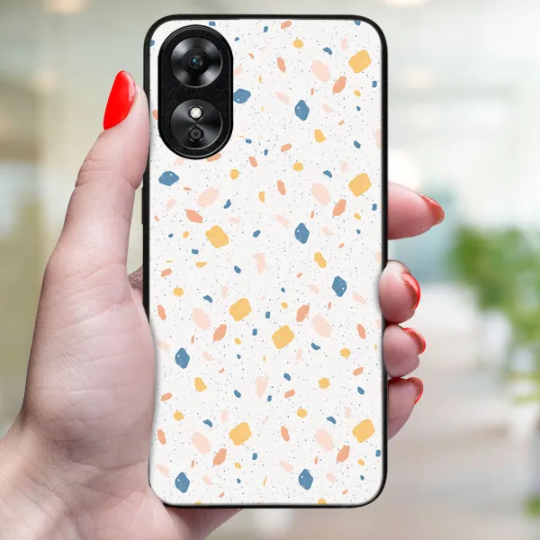 MY ART Ochranný kryt pre Oppo A38 ORANGE TERRAZZO (165)