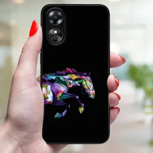 MY ART Ochranný kryt pre Oppo A38 HORSE (249)