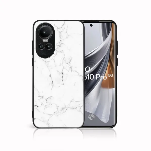 MY ART Ochranný kryt pre Oppo Reno10 5G / Reno 10 Pro 5G WHITE MARBLE (144)