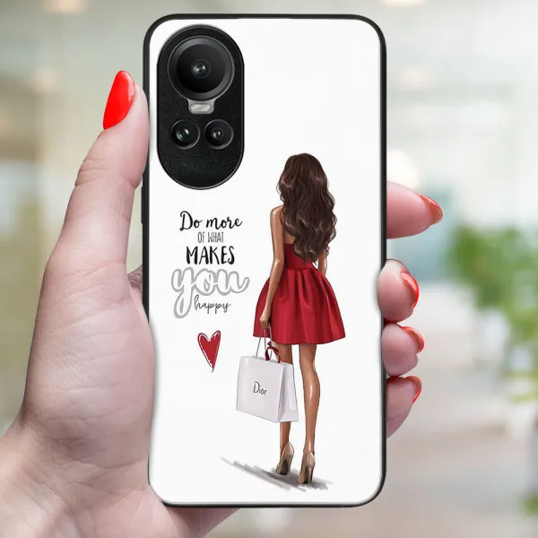 MY ART Ochranný kryt pre Oppo Reno10 5G / Reno 10 Pro 5G RED DRESS (137)