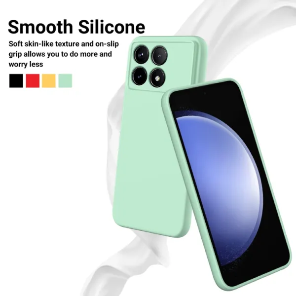 RUBBER Ochranný kryt pre Xiaomi Poco F6 Pro zelený