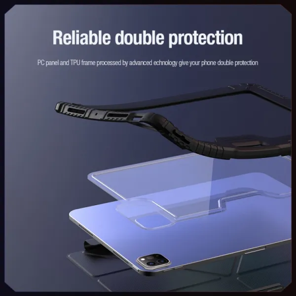 NILLKIN BUMPER PRO Zaklápacie puzdro pre Apple iPad Pro 13 2024 / M5 2025 modré