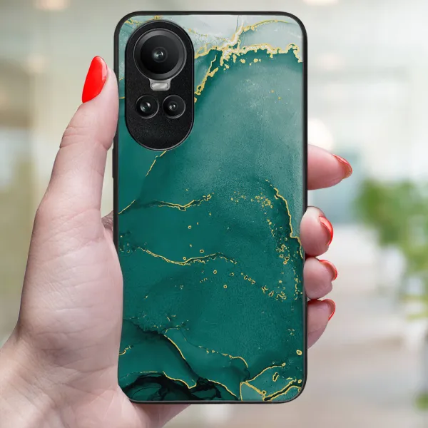 MY ART Ochranný kryt pre Oppo Reno10 5G / Reno 10 Pro 5G GREEN MARBLE (145)