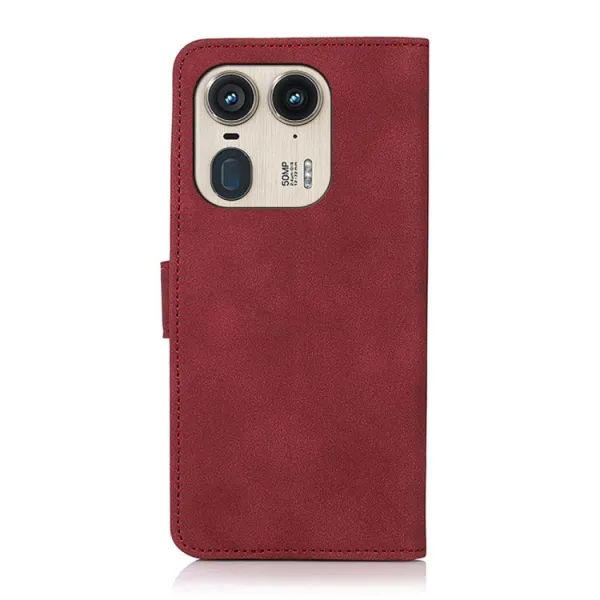 KHAZNEH MATTE Zaklápacie puzdro pre Motorola Edge 50 Ultra červené