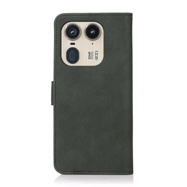 KHAZNEH MATTE Zaklápacie puzdro pre Motorola Edge 50 Ultra zelené