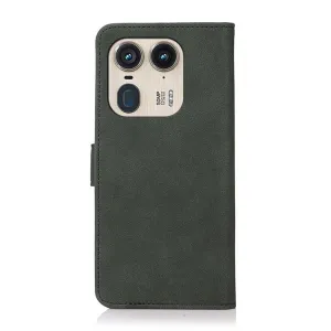 KHAZNEH MATTE Zaklápacie puzdro pre Motorola Edge 50 Ultra zelené