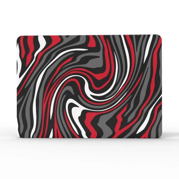PROTEMIO ART CASE pre MacBook Pro Retina 15" A1398 BLACK RED WHITE