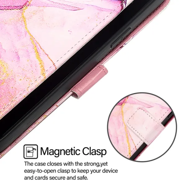 ART MARBLE Peňaženkový kryt pre HTC U24 Pro PINK