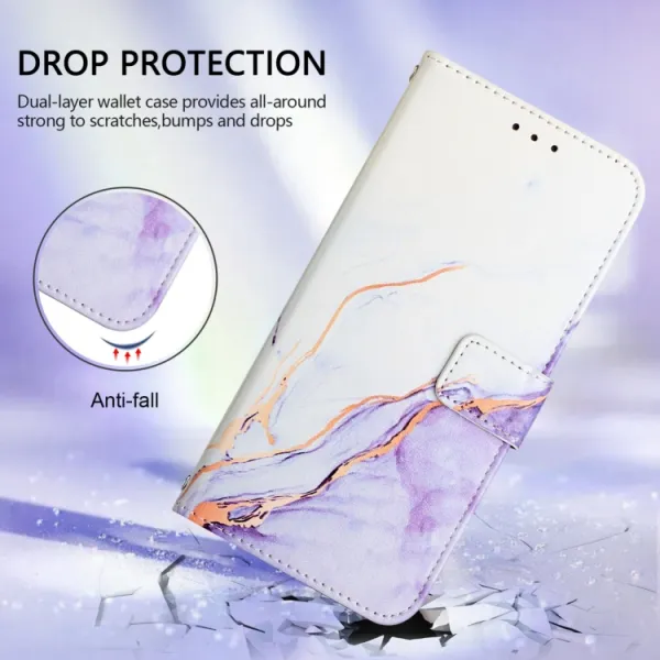 ART MARBLE Peňaženkový kryt pre Infinix Note 40 PURPLE