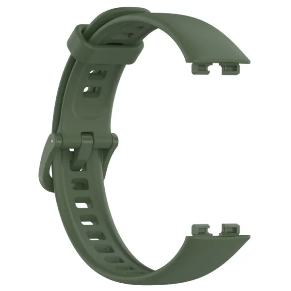 SILICONE Vymeniteľný remienok pre Huawei Band 10 / Band 9 tmavozelený