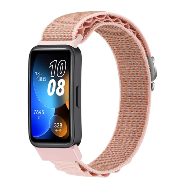 NYLON remienok pre Huawei Band 8 / 9 ružový