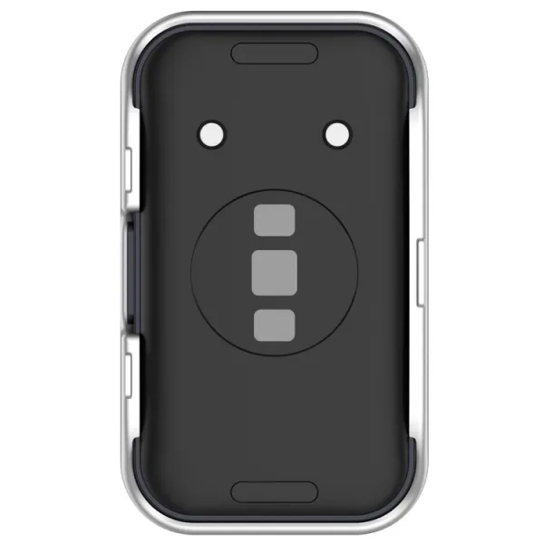 PC FULL COVER Plastový kryt so sklom pre Huawei Band 8 / 9 strieborný