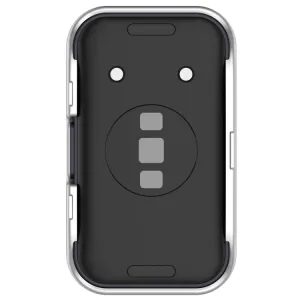 PC FULL COVER Plastový kryt so sklom pre Huawei Band 8 / 9 strieborný