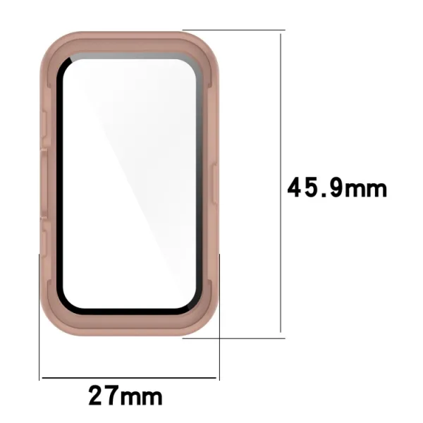 PC FULL COVER Plastový kryt so sklom pre Huawei Band 8 / 9 modrý