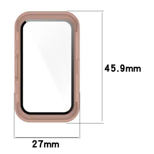 PC FULL COVER Plastový kryt so sklom pre Huawei Band 8 / 9 modrý