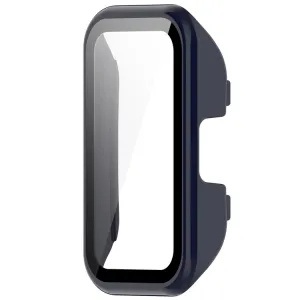 PC FULL COVER Plastový kryt so sklom pre Huawei Band 8 / 9 modrý