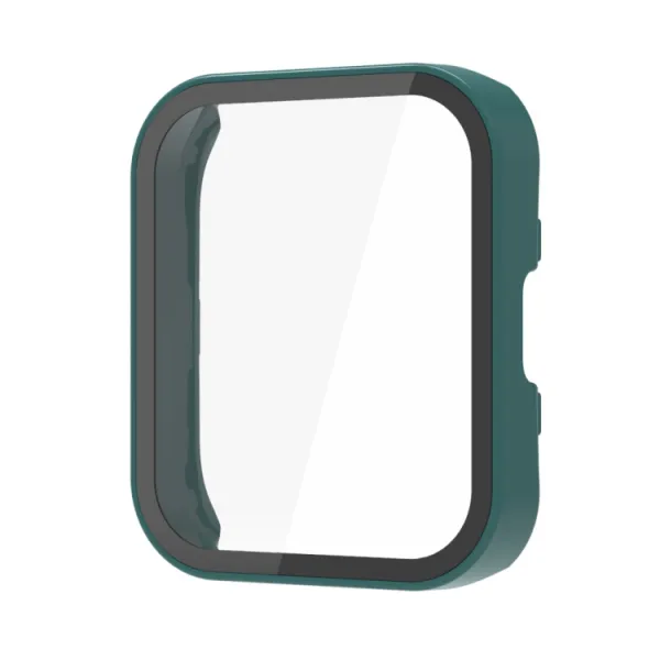 PC FULL COVER Plastový kryt so sklom pre Amazfit Bip 5 zelený