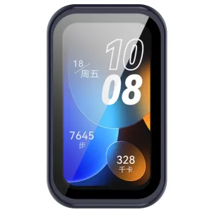 PC FULL COVER Plastový kryt so sklom pre Huawei Band 8 / 9 modrý